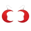 Erstwilder Moon Mirror Drop Earrings - Red^ Essential Earrings