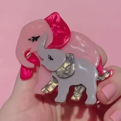 Erstwilder Mother Ella Elephants Brooch^ Brooches
