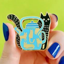 Erstwilder Mouse Tea Enamel Pin^ Enamel Pins