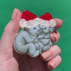 Erstwilder Mr. & Mrs. Bear Brooch^ Brooches