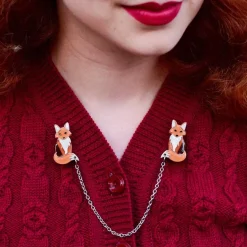 Erstwilder Multiple Mulders Cardigan Clips^ Brooches