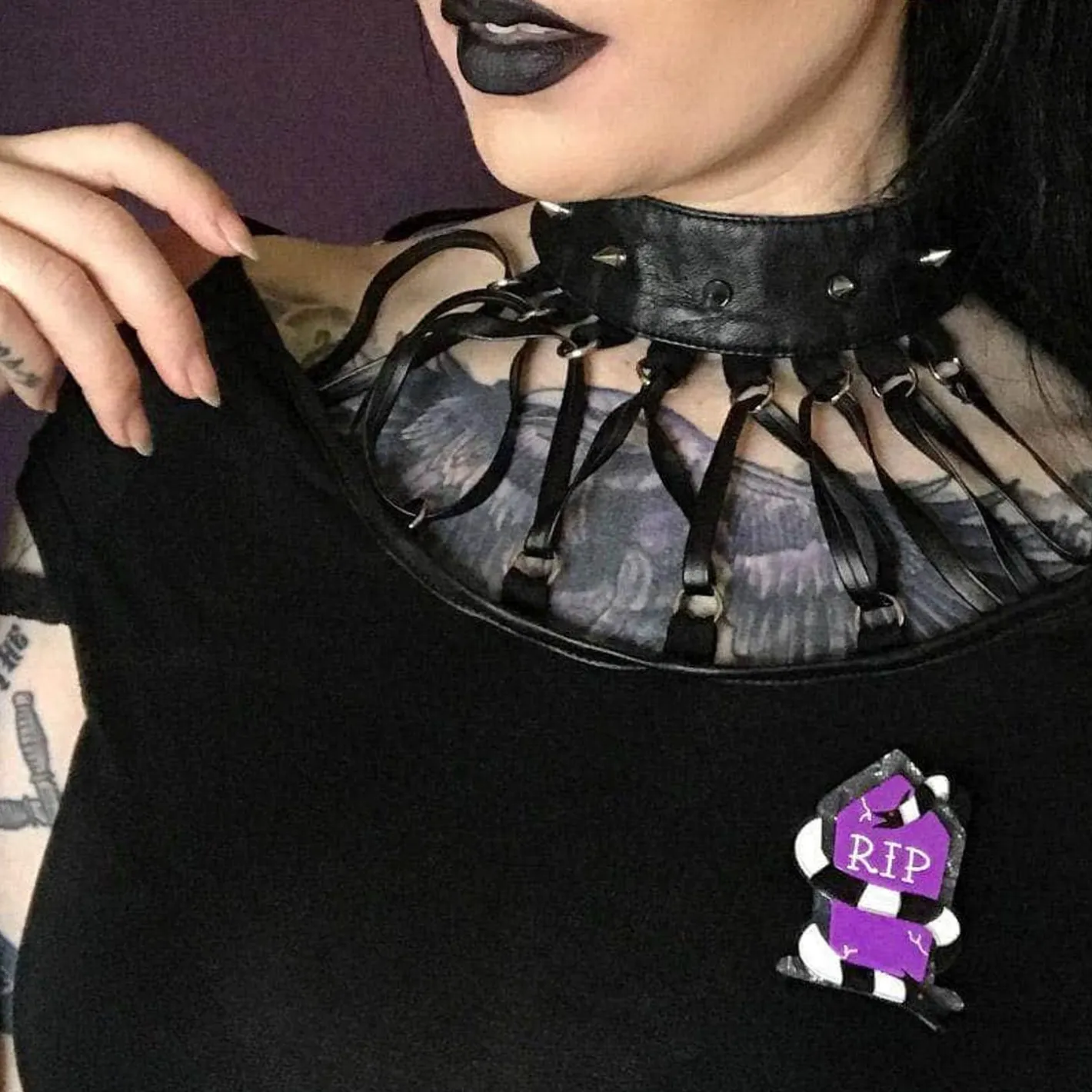 Erstwilder Neitherworld Tombstone Brooch^ Brooches