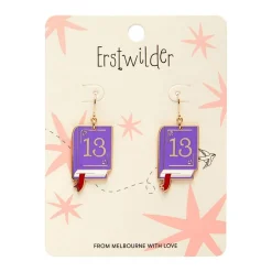 Erstwilder Next Chapter Enamel Drop Earrings^ Enamel Earrings