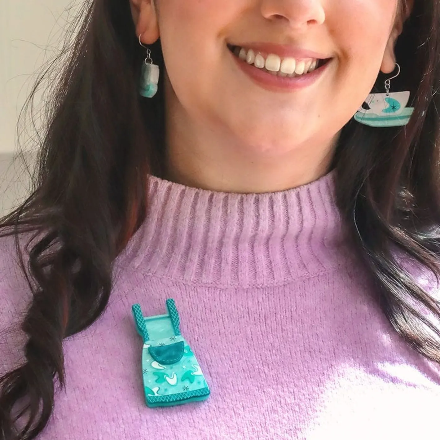 Erstwilder No Strings Attached Brooch - Teal^ Brooches