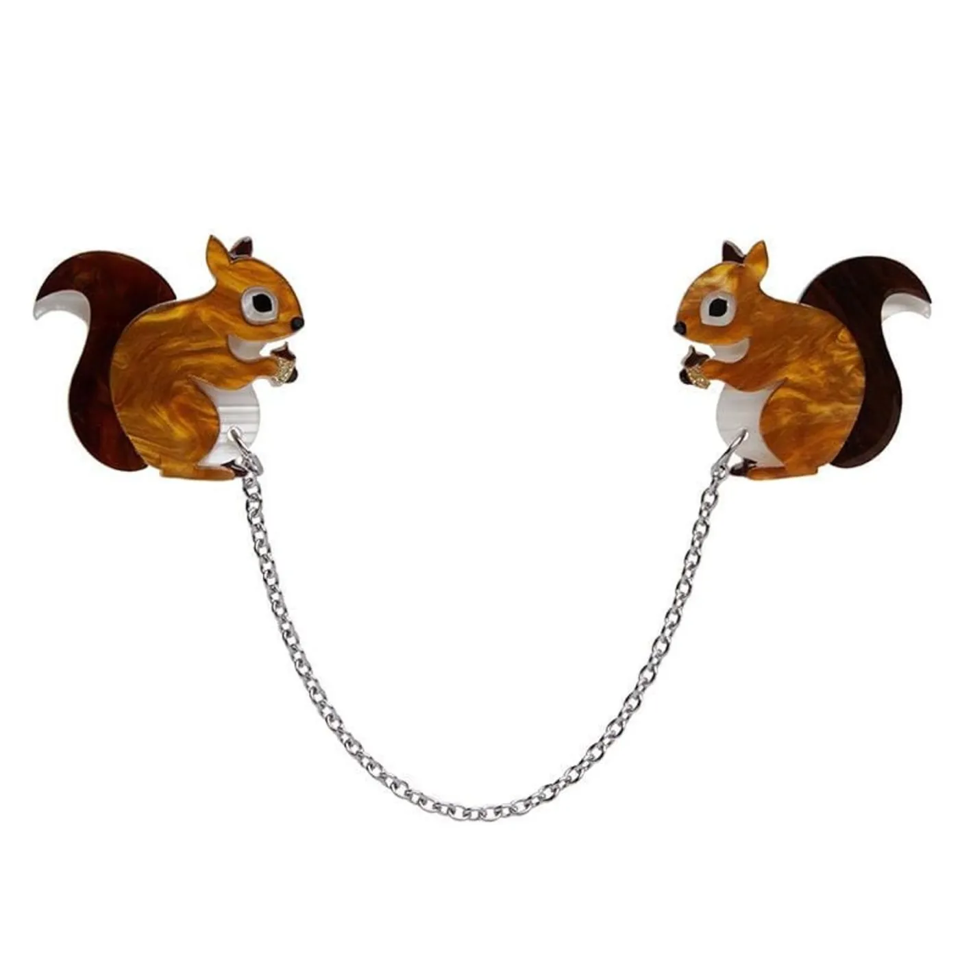 Erstwilder Not Quite A Scurry Cardigan Clips^ Brooches