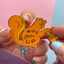 Erstwilder Nut Givin' Up Enamel Pin^ Enamel Pins