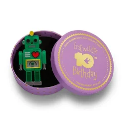 Erstwilder Nuts And Bolts Robot Brooch^ Brooches