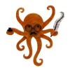 Erstwilder Octavious The Octo-Scribe Brooch^ Brooches