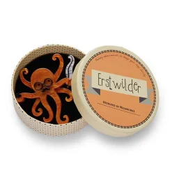 Erstwilder Octavious The Octo-Scribe Brooch^ Brooches