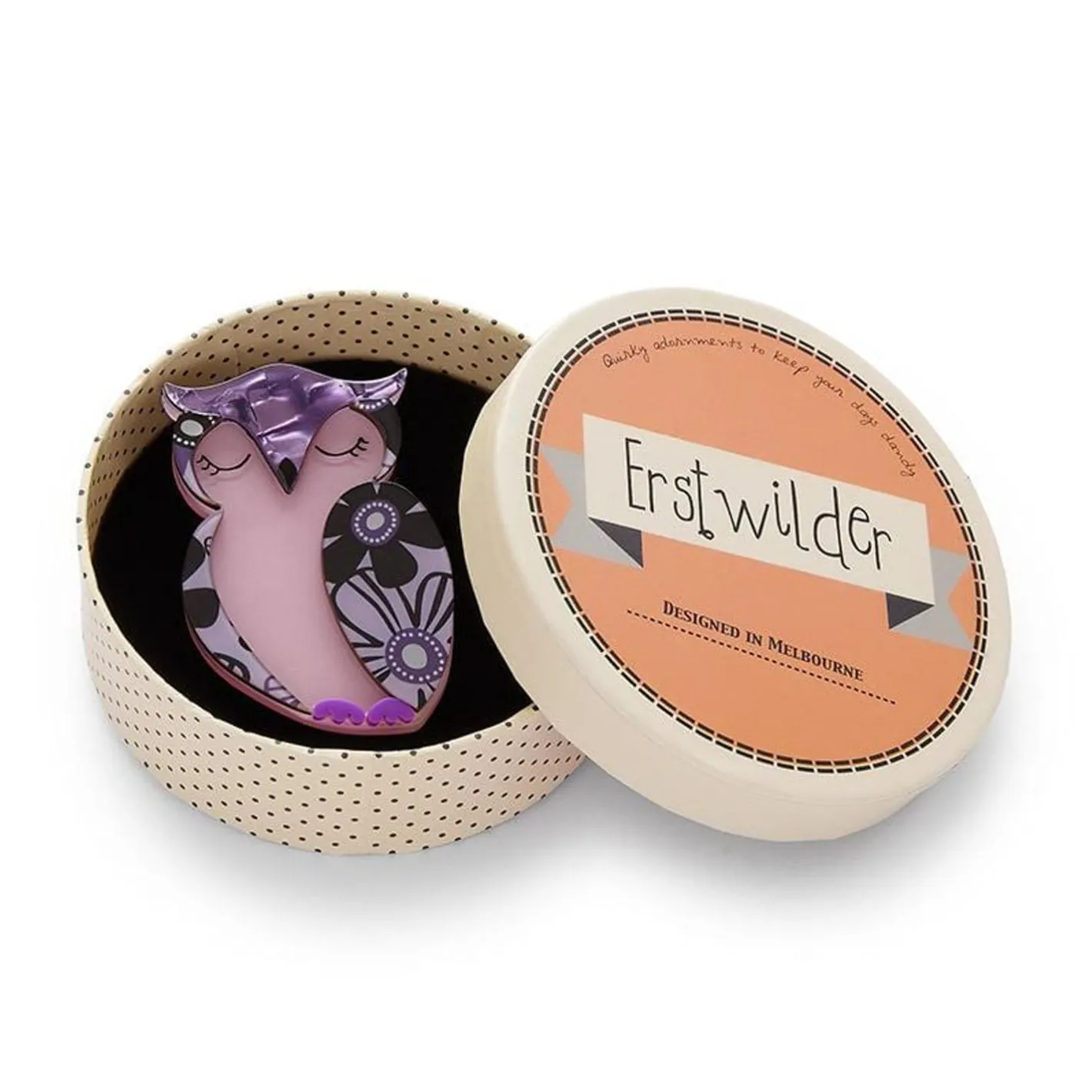 Erstwilder Olive Owl Brooch^ Brooches