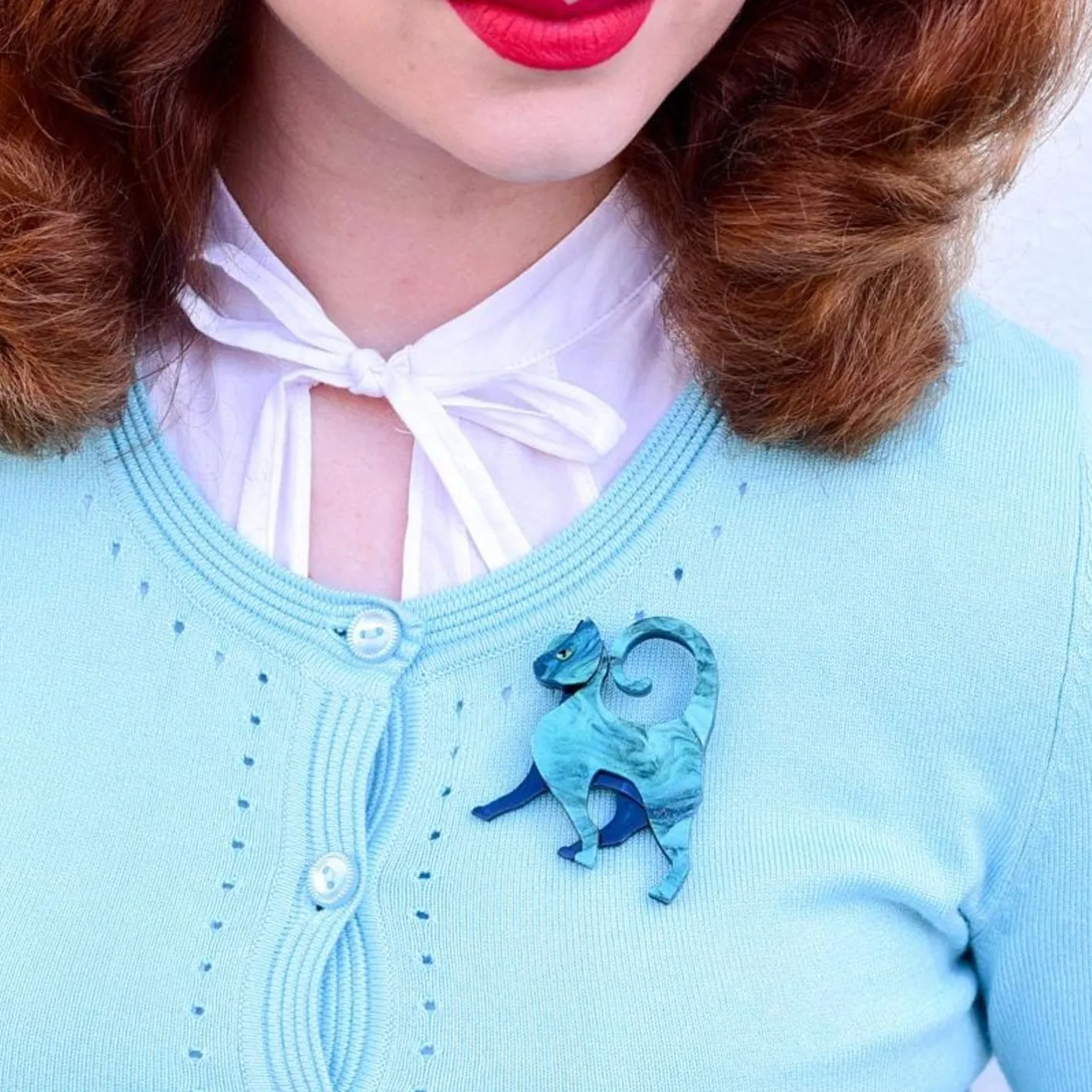 Erstwilder On The Prowl Cat Brooch^ Brooches