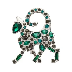 Erstwilder On The Prowl Cat Stone Set Crystal Brooch^ Brooches