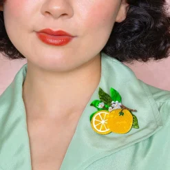 Erstwilder Orange Crush Brooch^ Brooches