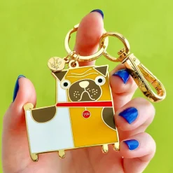 Erstwilder Order Of The Pug Enamel Key Ring^ Enamel Key Rings