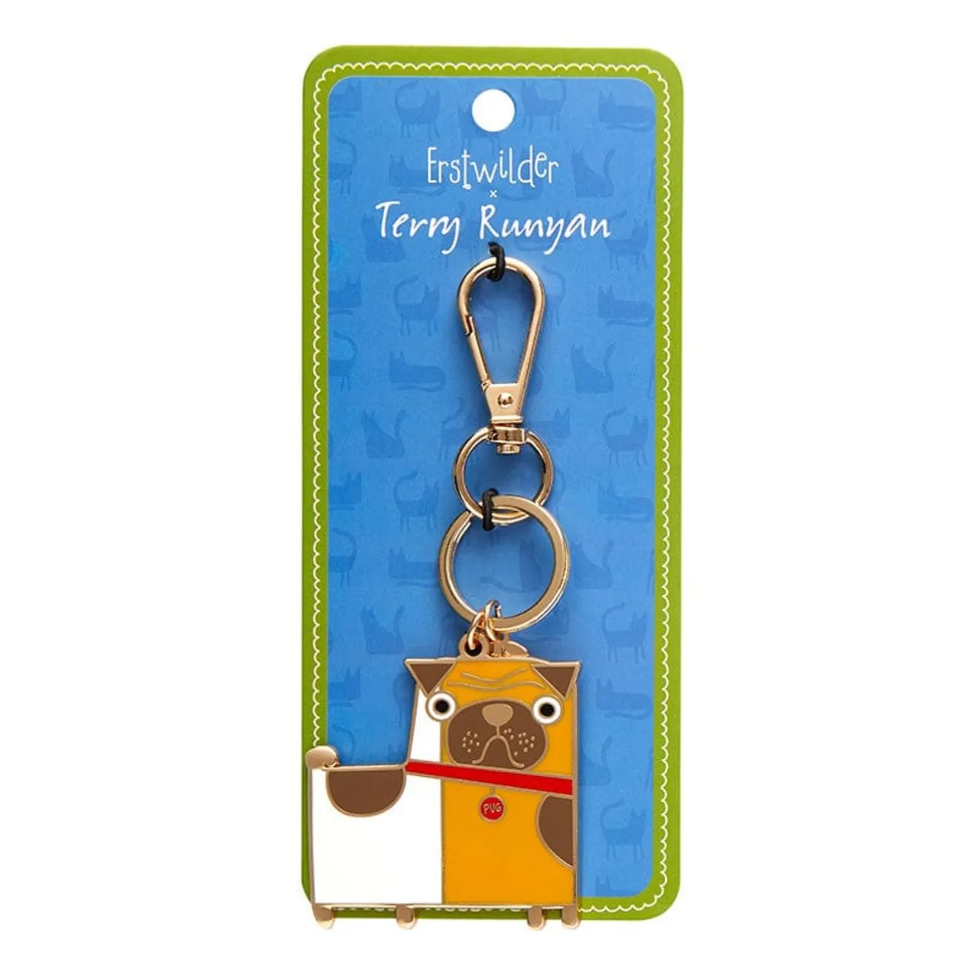 Erstwilder Order Of The Pug Enamel Key Ring^ Enamel Key Rings