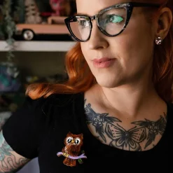 Erstwilder Owl Eyes On You Brooch^ Brooches