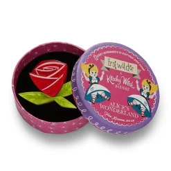 Erstwilder Painted Rose Brooch^ Brooches