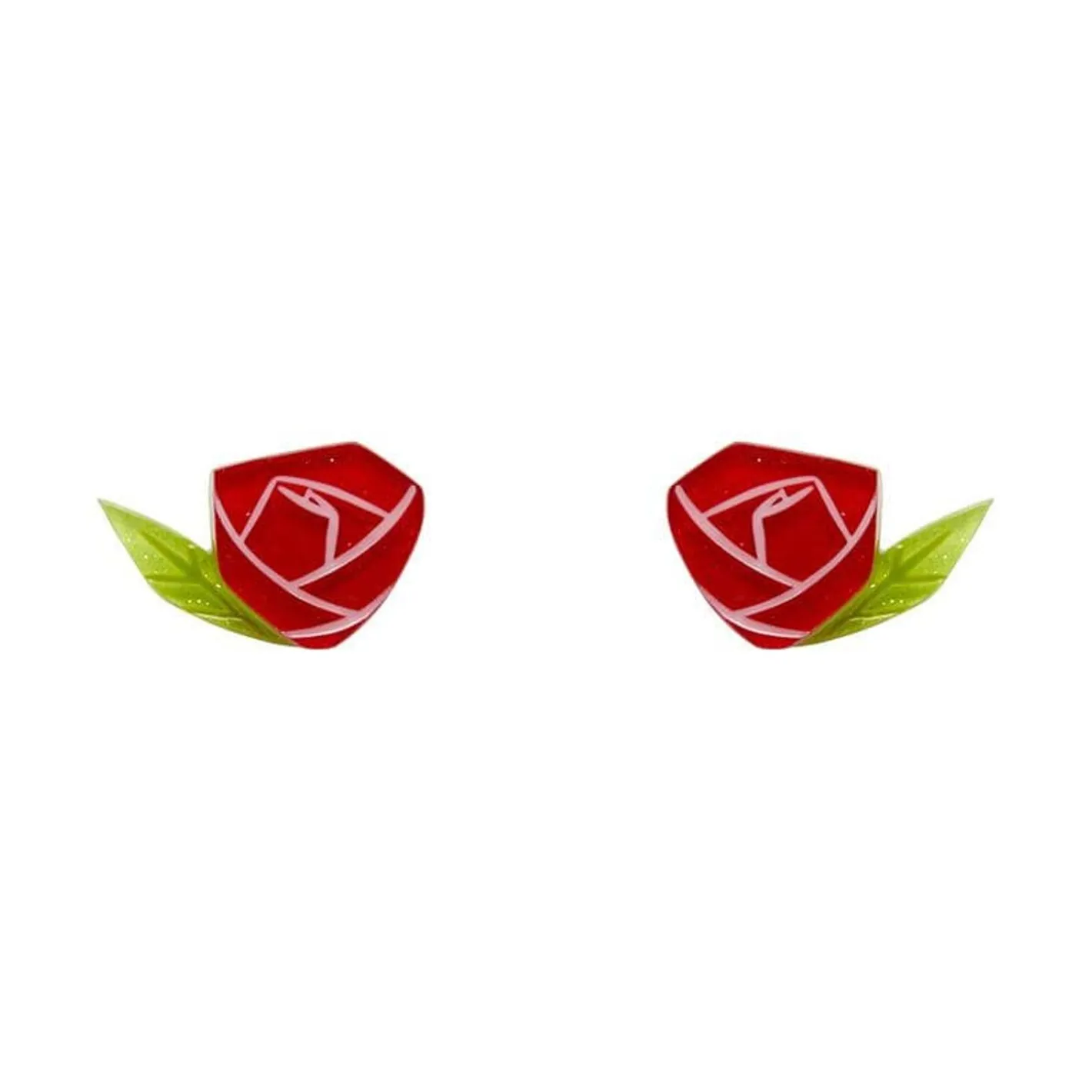 Erstwilder Painted Rose Earrings^ Earrings
