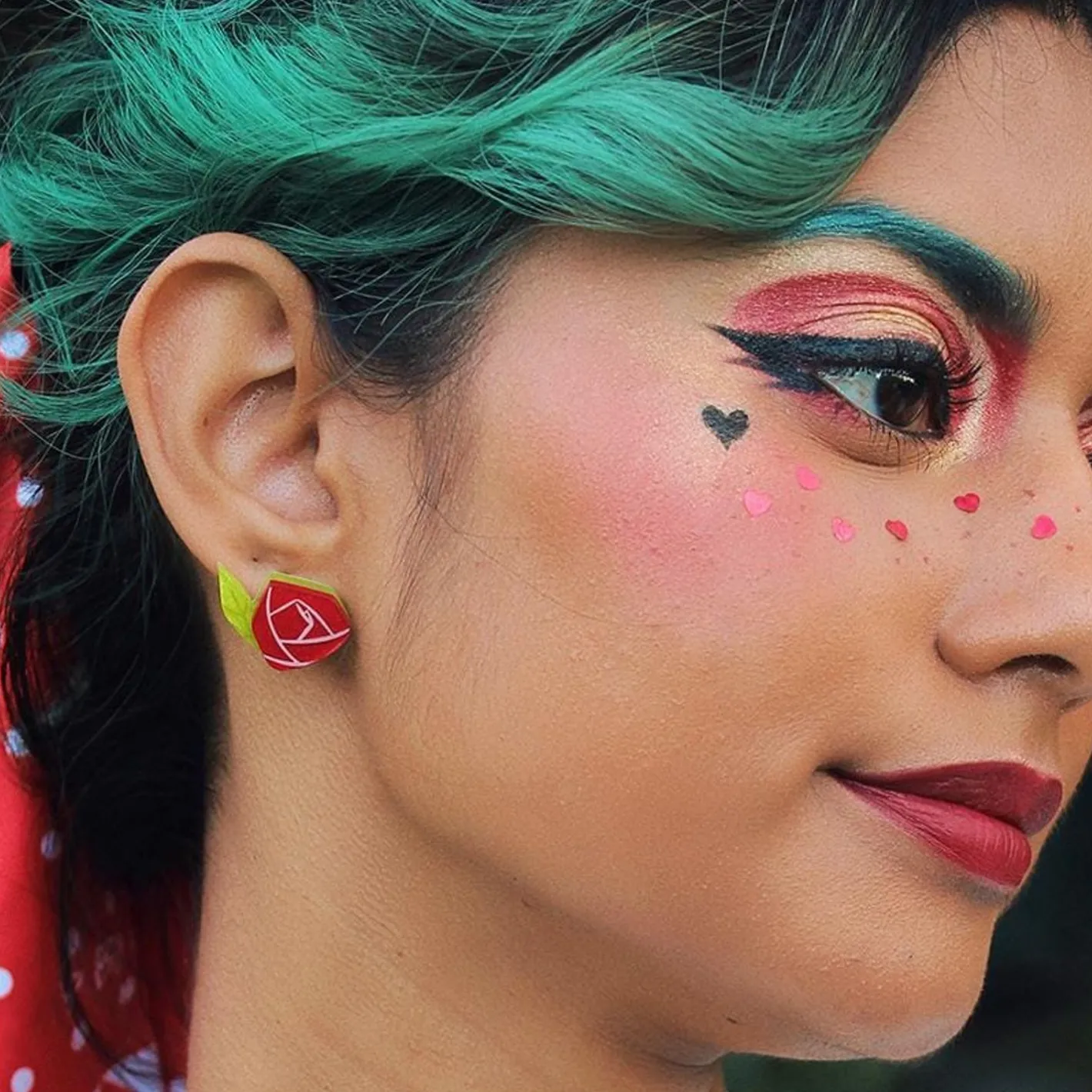 Erstwilder Painted Rose Earrings^ Earrings