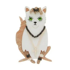 Erstwilder Papa Don'T Preach Cat Brooch^ Brooches
