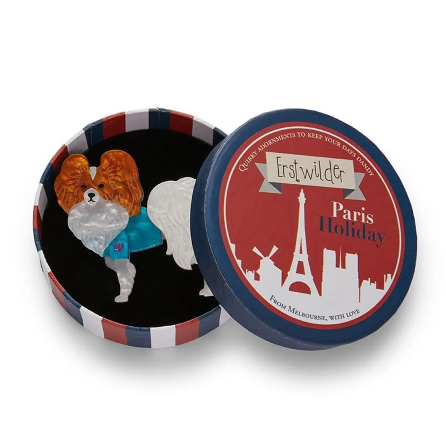 Erstwilder Papillon En Bleu Brooch^ Brooches
