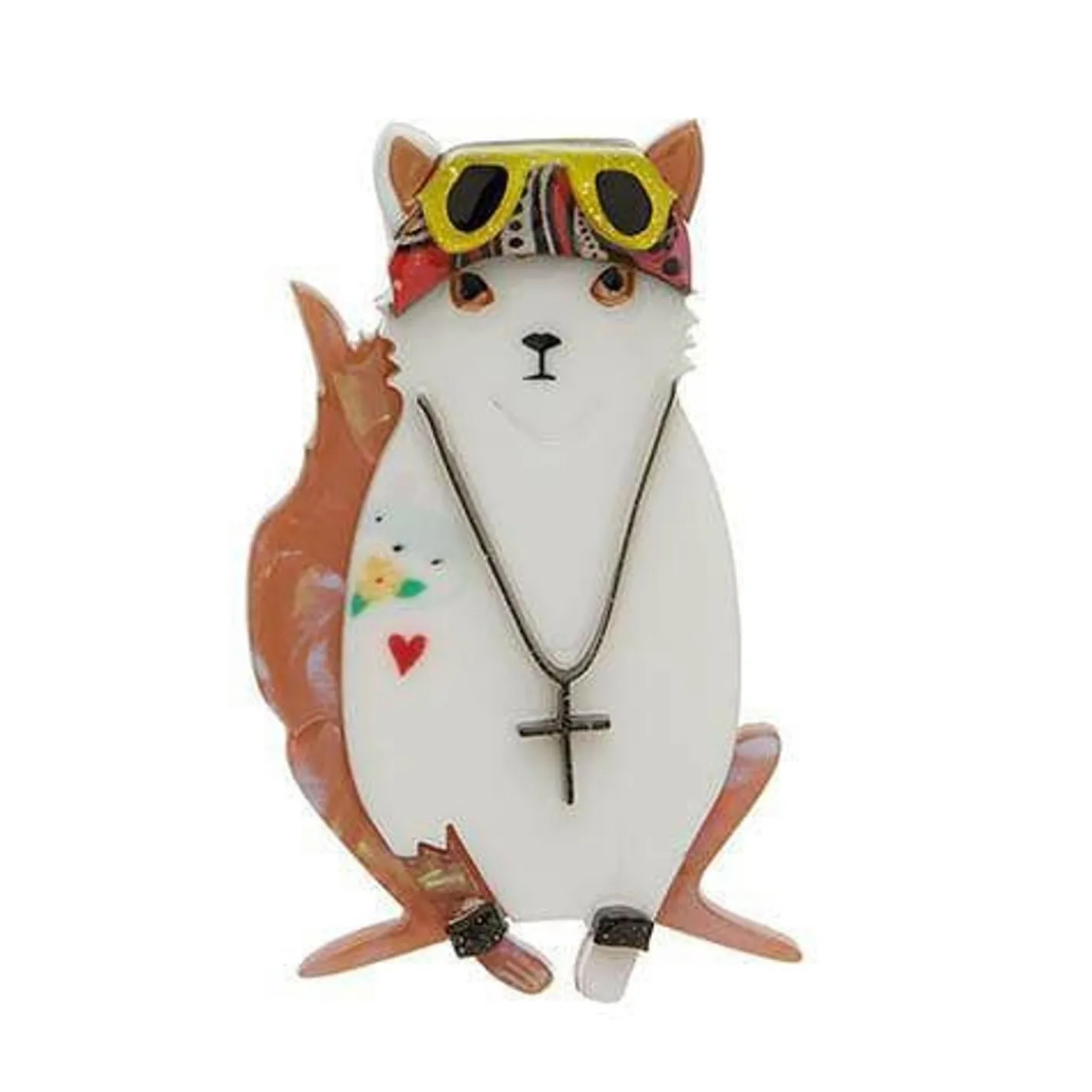 Erstwilder Paradise City Cat Brooch^ Brooches