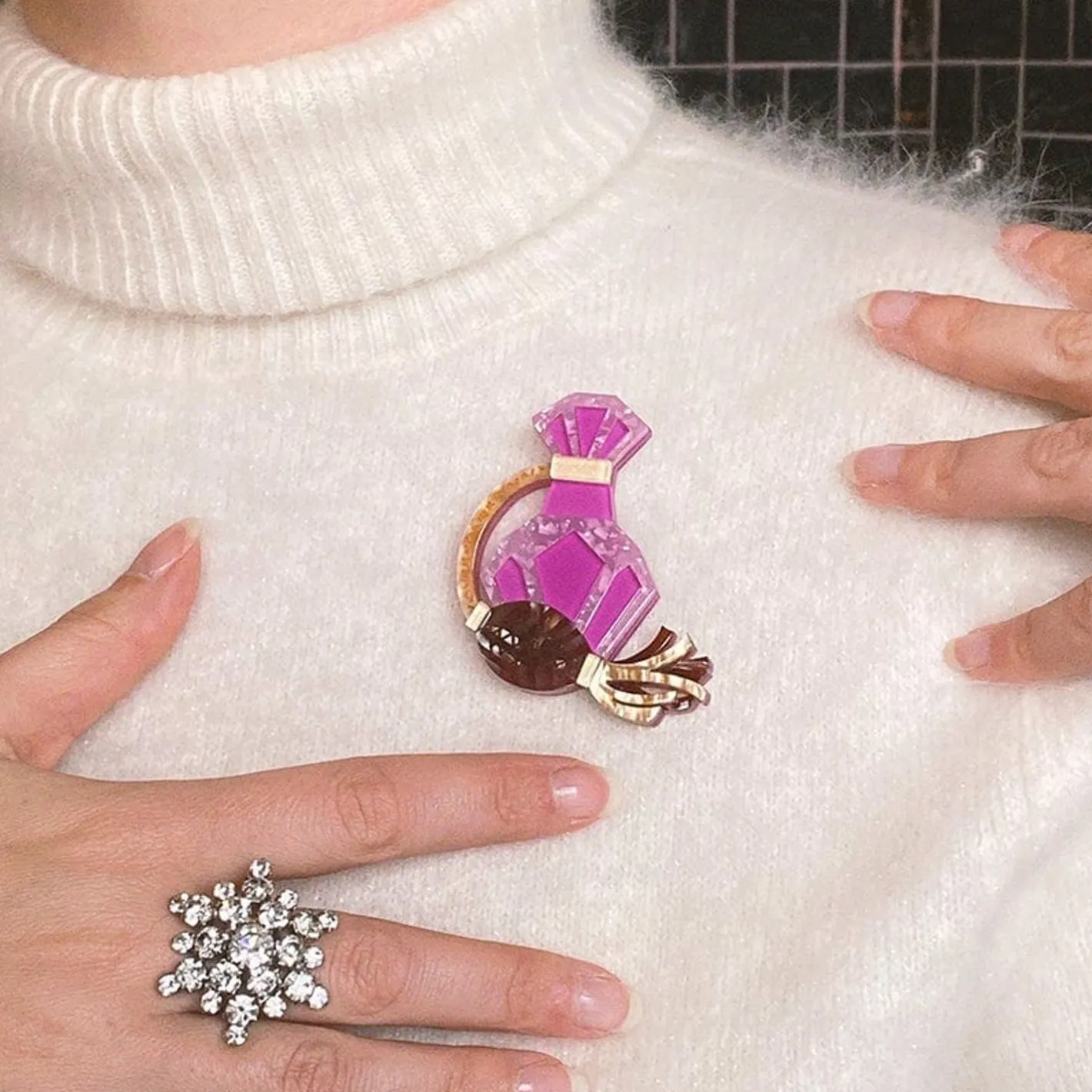 Erstwilder Parfum D' Brooch^ Brooches