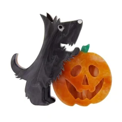 Erstwilder Patch The Pumpkin Pup Brooch^ Brooches