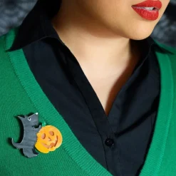 Erstwilder Patch The Pumpkin Pup Brooch^ Brooches