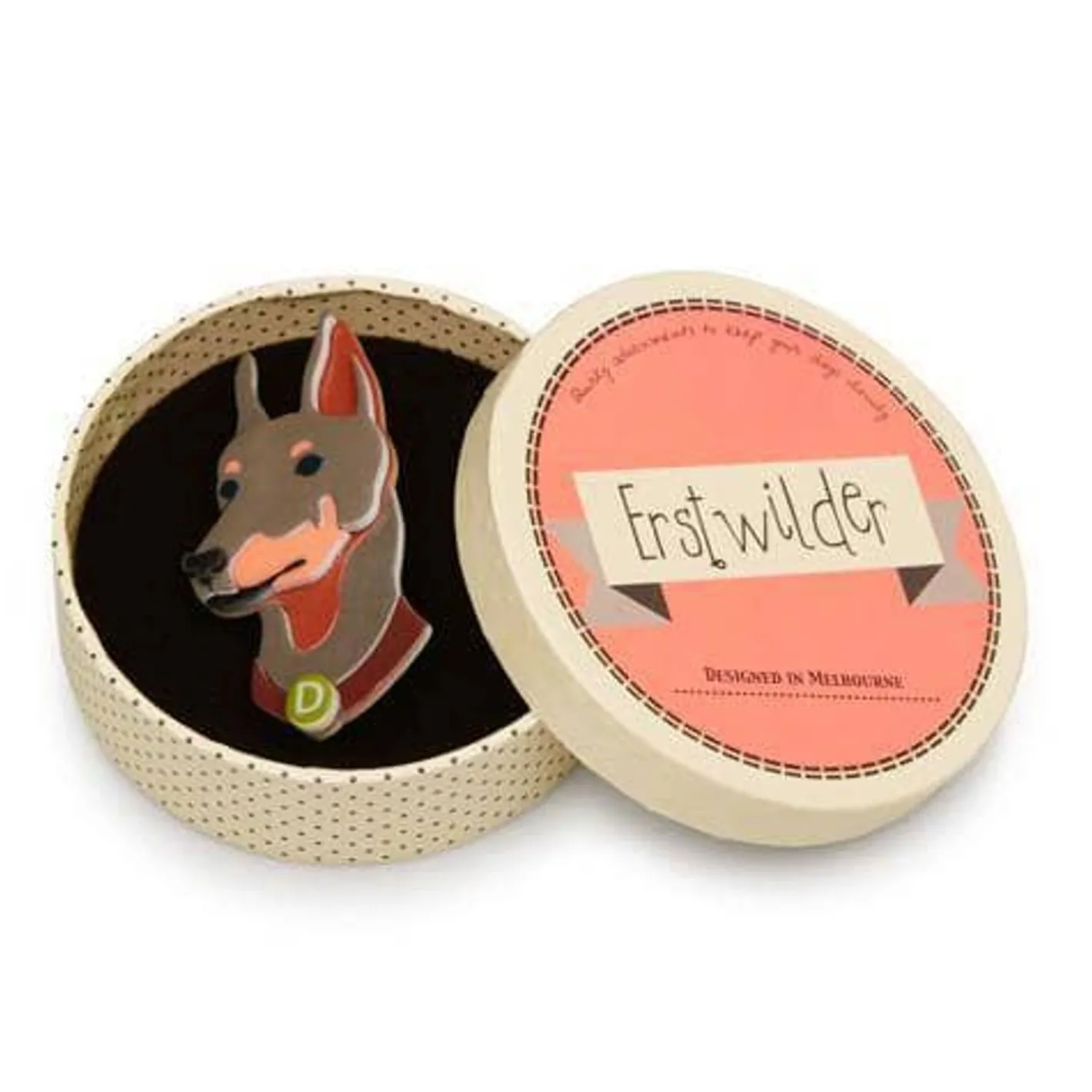 Erstwilder Patrick Pinscher Dog Brooch^ Brooches