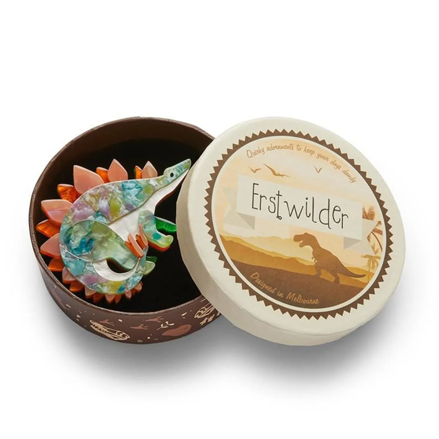 Erstwilder Patty Plate Brooch^ Brooches