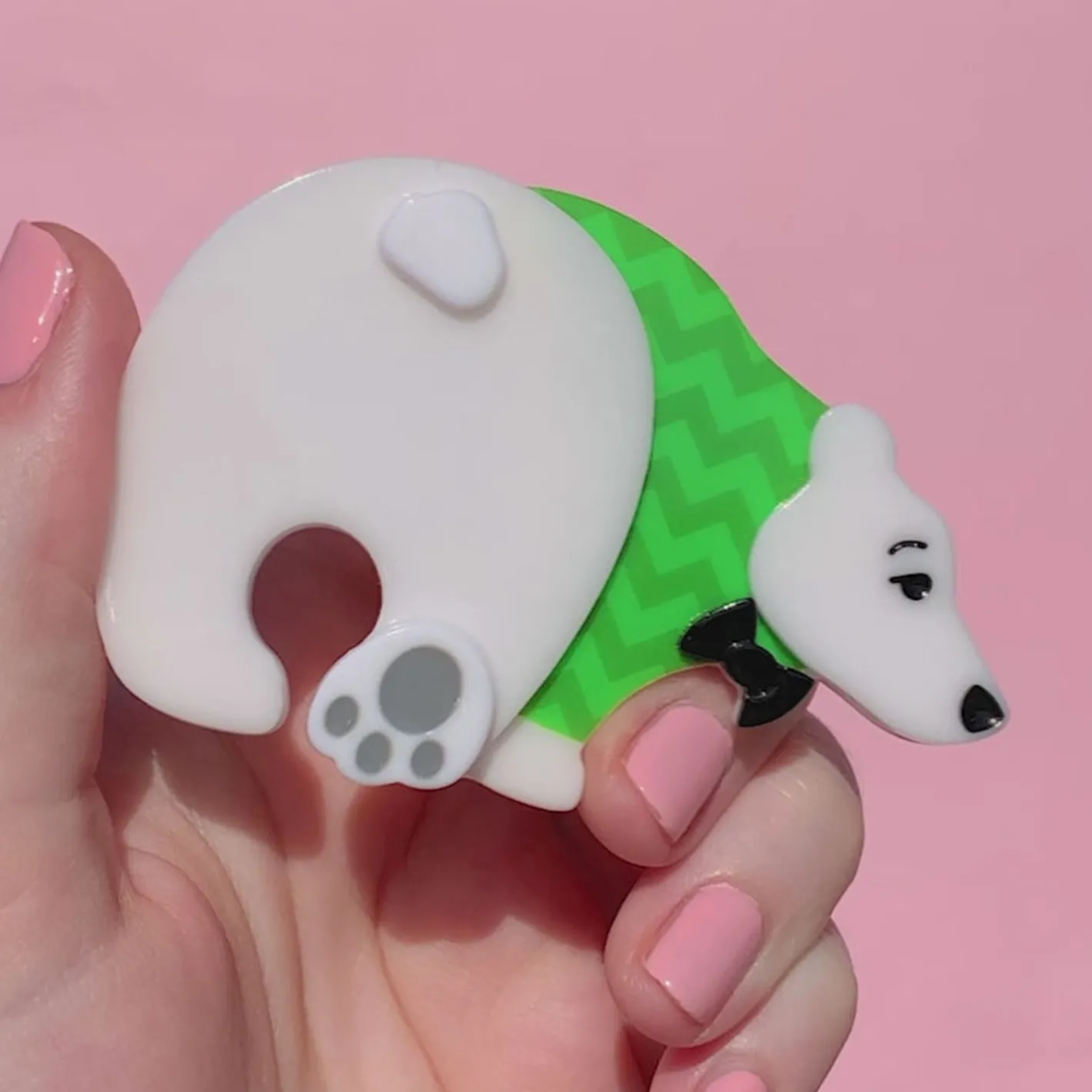 Erstwilder Paulo The Polar Bear Brooch^ Brooches