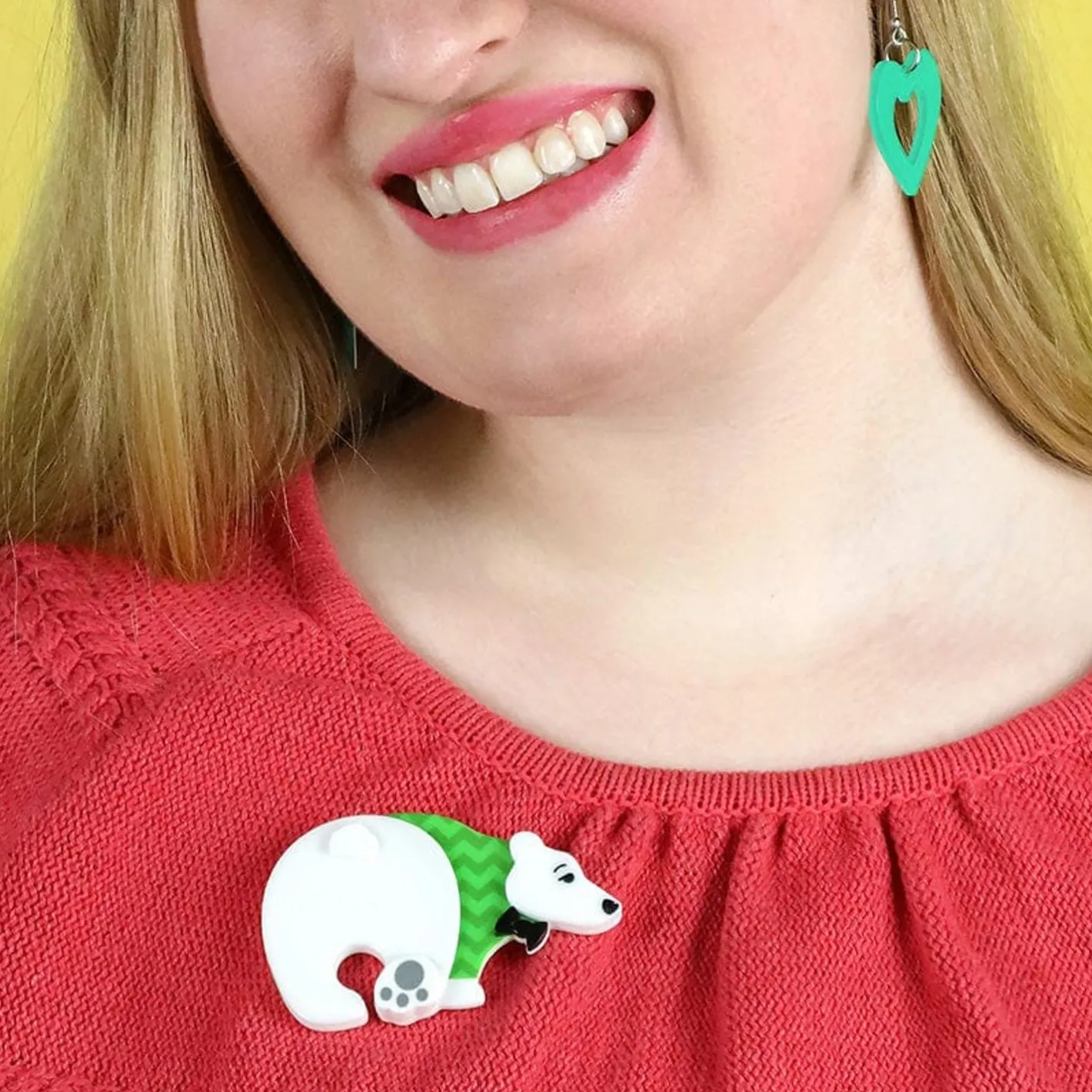 Erstwilder Paulo The Polar Bear Brooch^ Brooches
