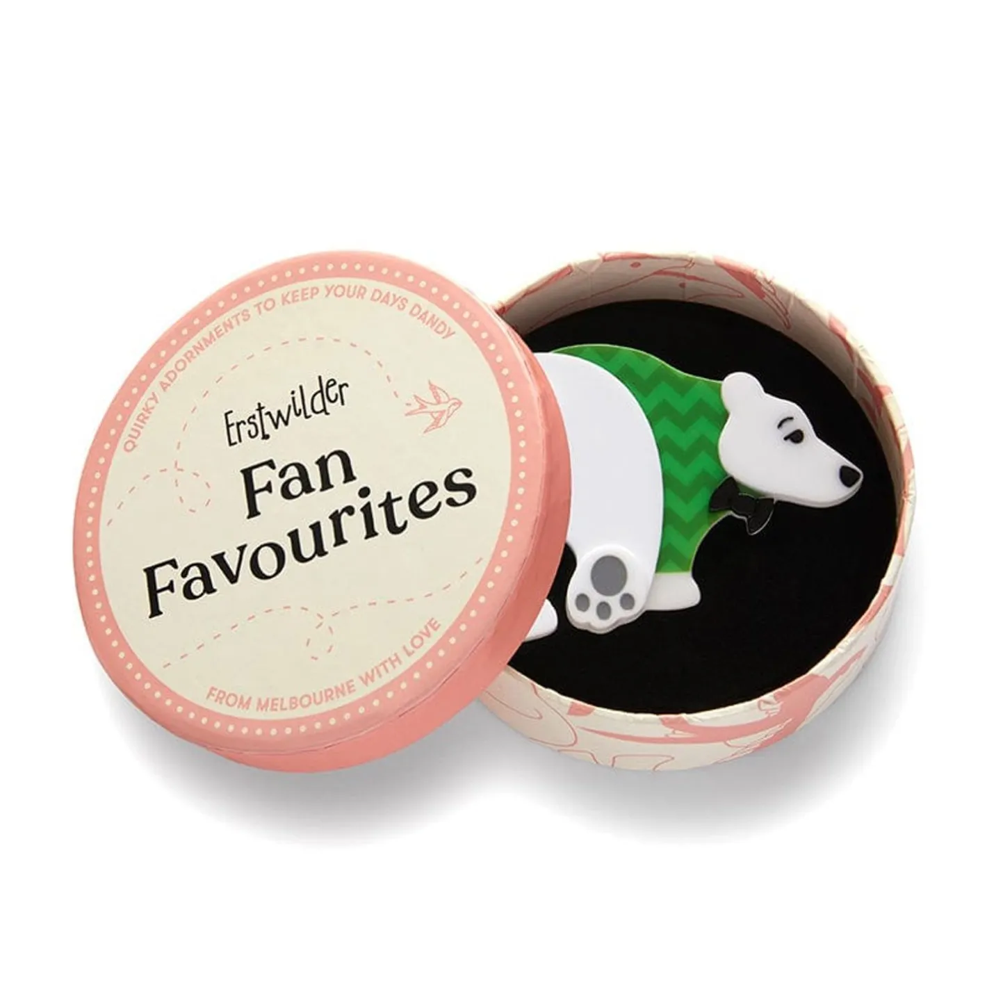 Erstwilder Paulo The Polar Bear Brooch^ Brooches