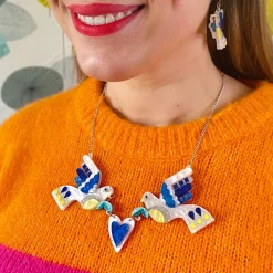 Erstwilder Peace & Love Necklace^ Necklaces