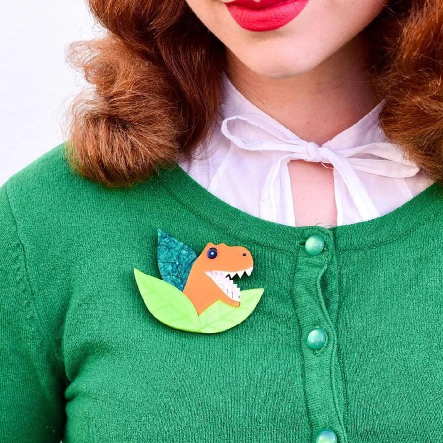 Erstwilder Peak-A-Saurus Rex Brooch^ Brooches