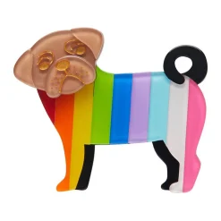 Erstwilder Pebbles The Progressive Pug Brooch^ Brooches