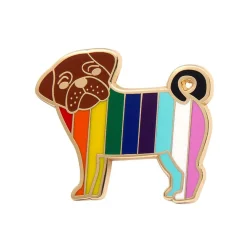 Erstwilder Pebbles The Progressive Pug Enamel Pin^ Enamel Pins