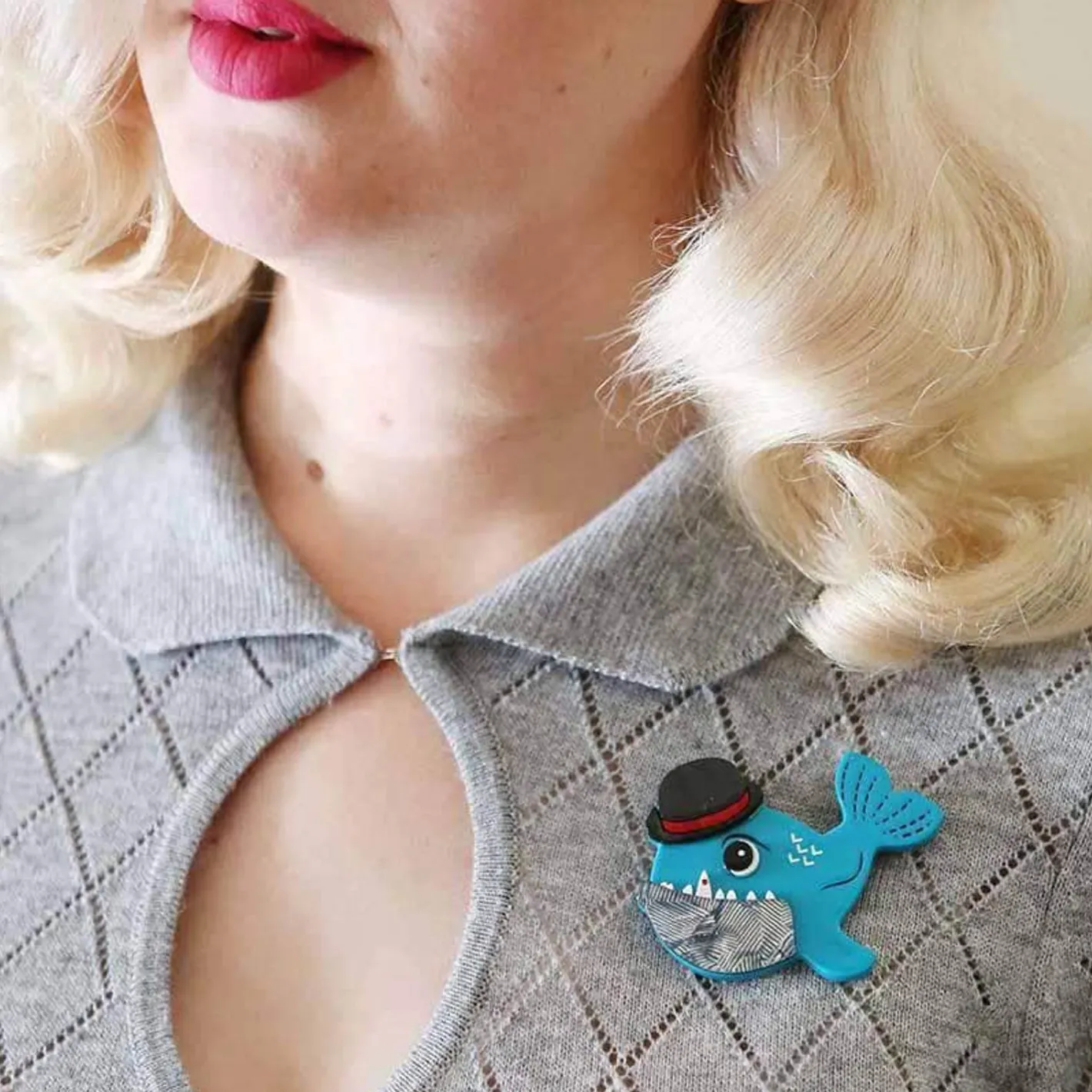 Erstwilder Pedro The Piranha Brooch^ Brooches