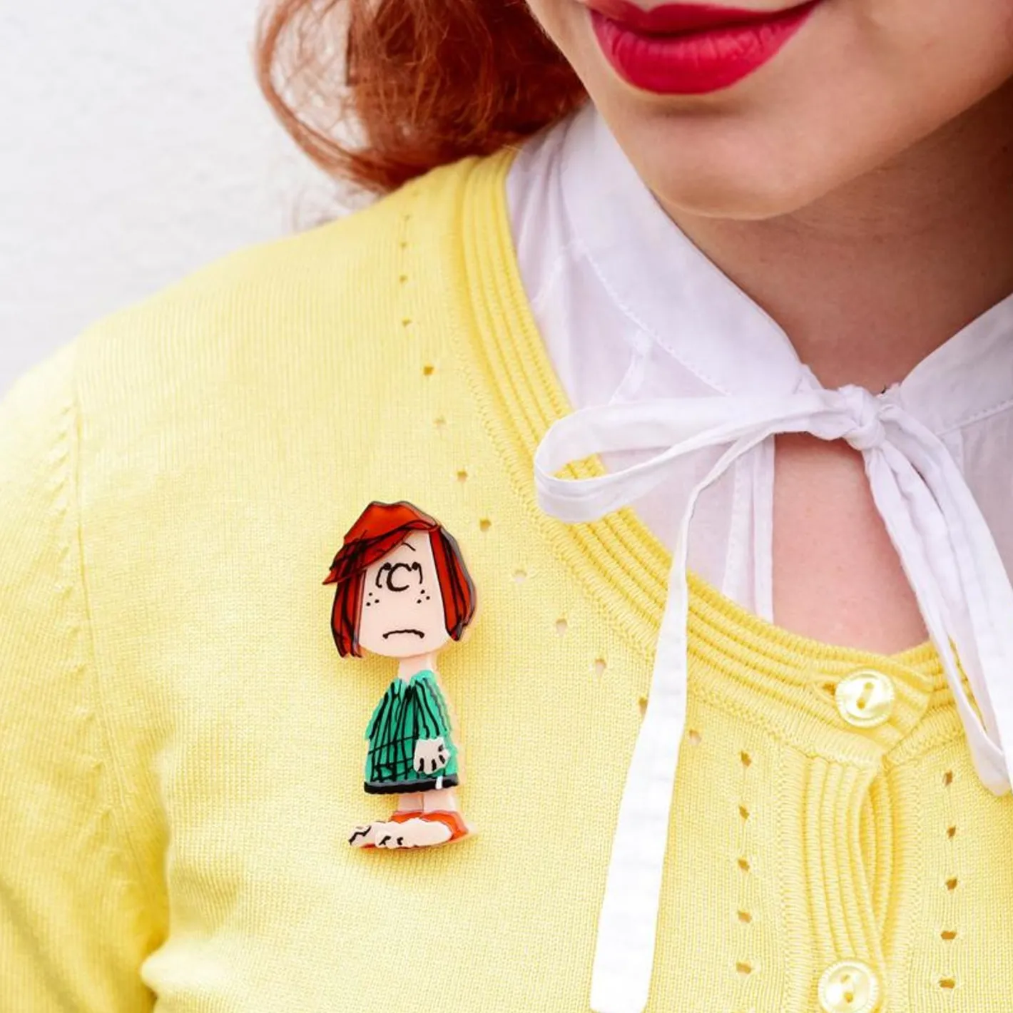 Erstwilder Peppermint Patty Brooch^ Brooches