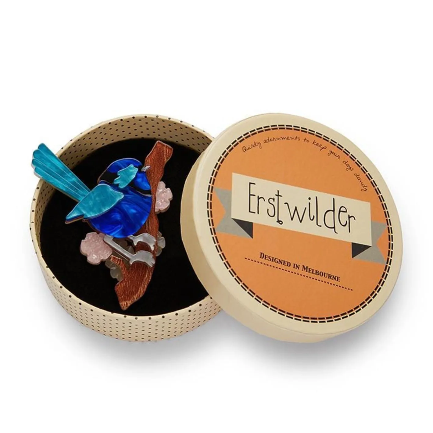 Erstwilder Phoebe The Fairy Wren Brooch^ Brooches