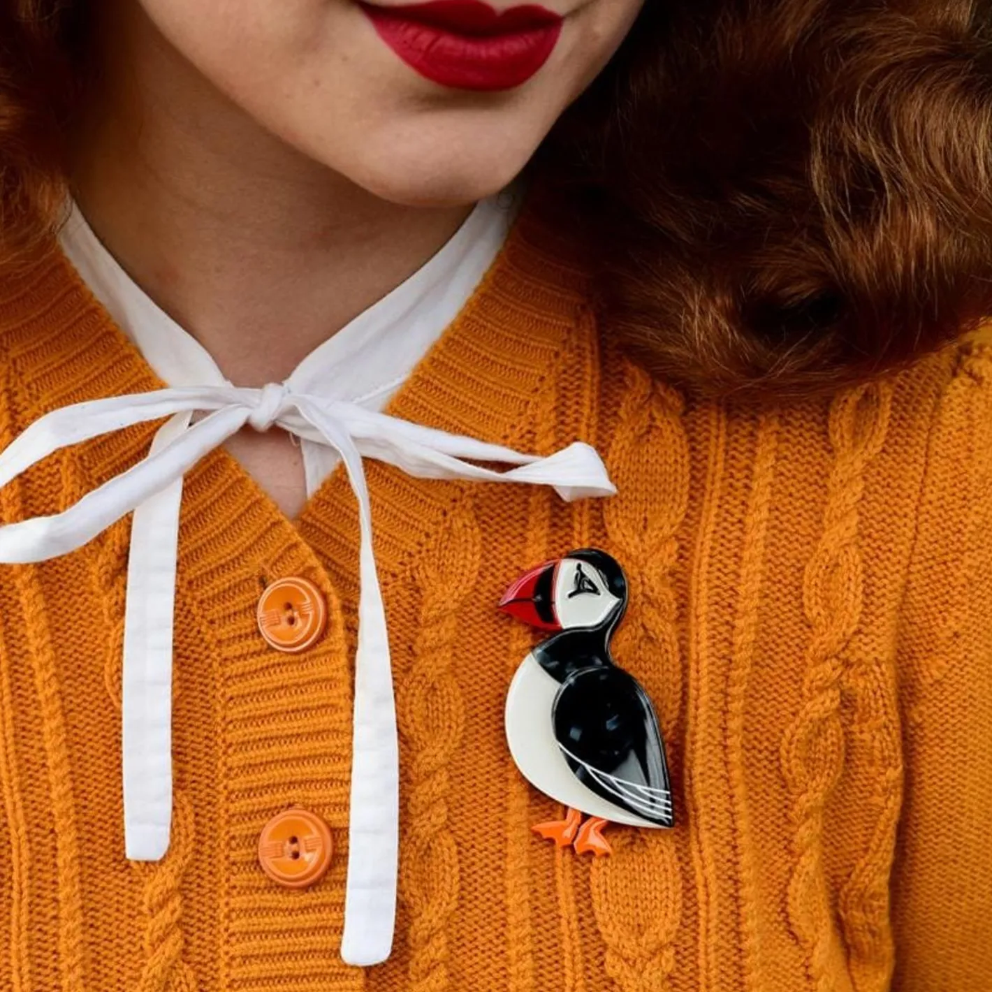 Erstwilder Piccolo Puffin Brooch^ Brooches