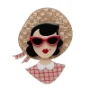 Erstwilder Picnic Portrait Brooch^ Brooches