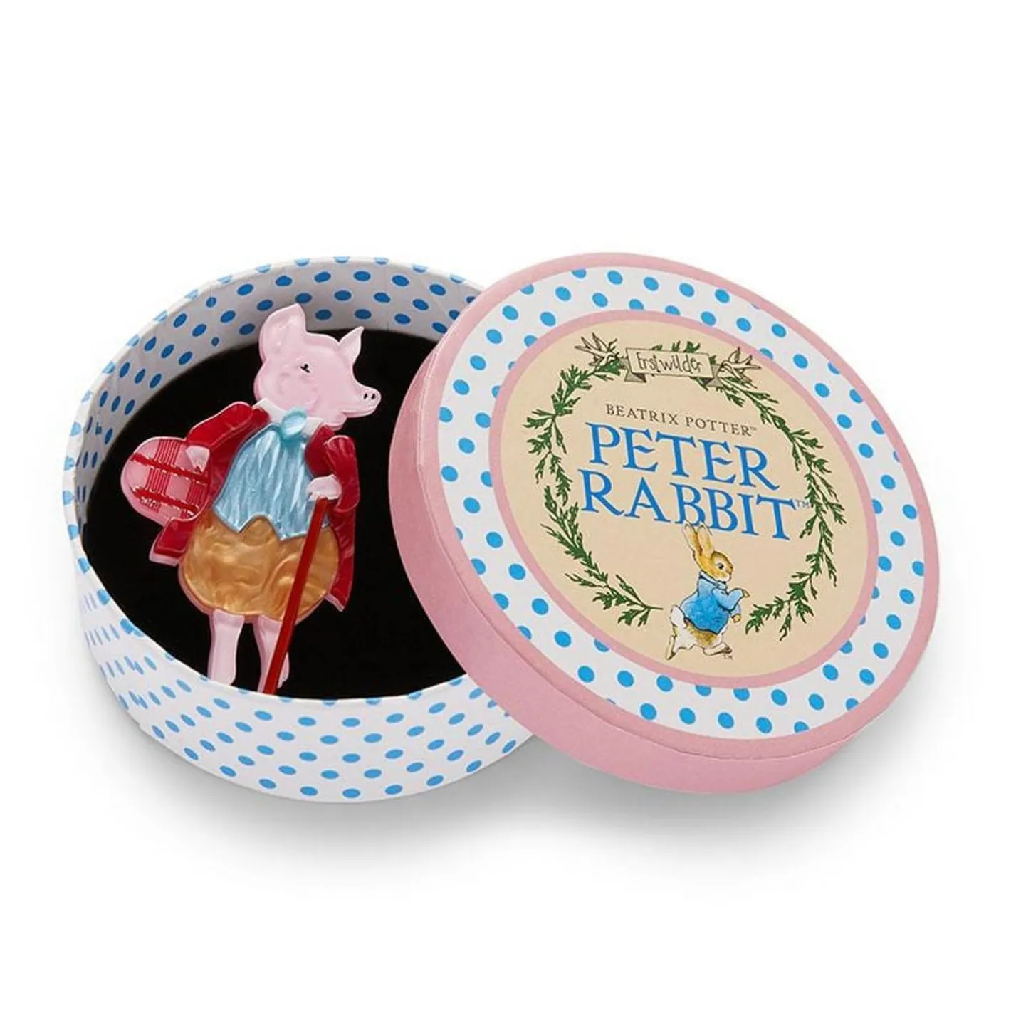 Erstwilder Pigling Bland Brooch^ Brooches