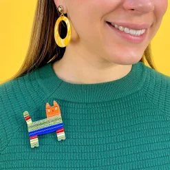 Erstwilder Pinata Cat Brooch^ Brooches