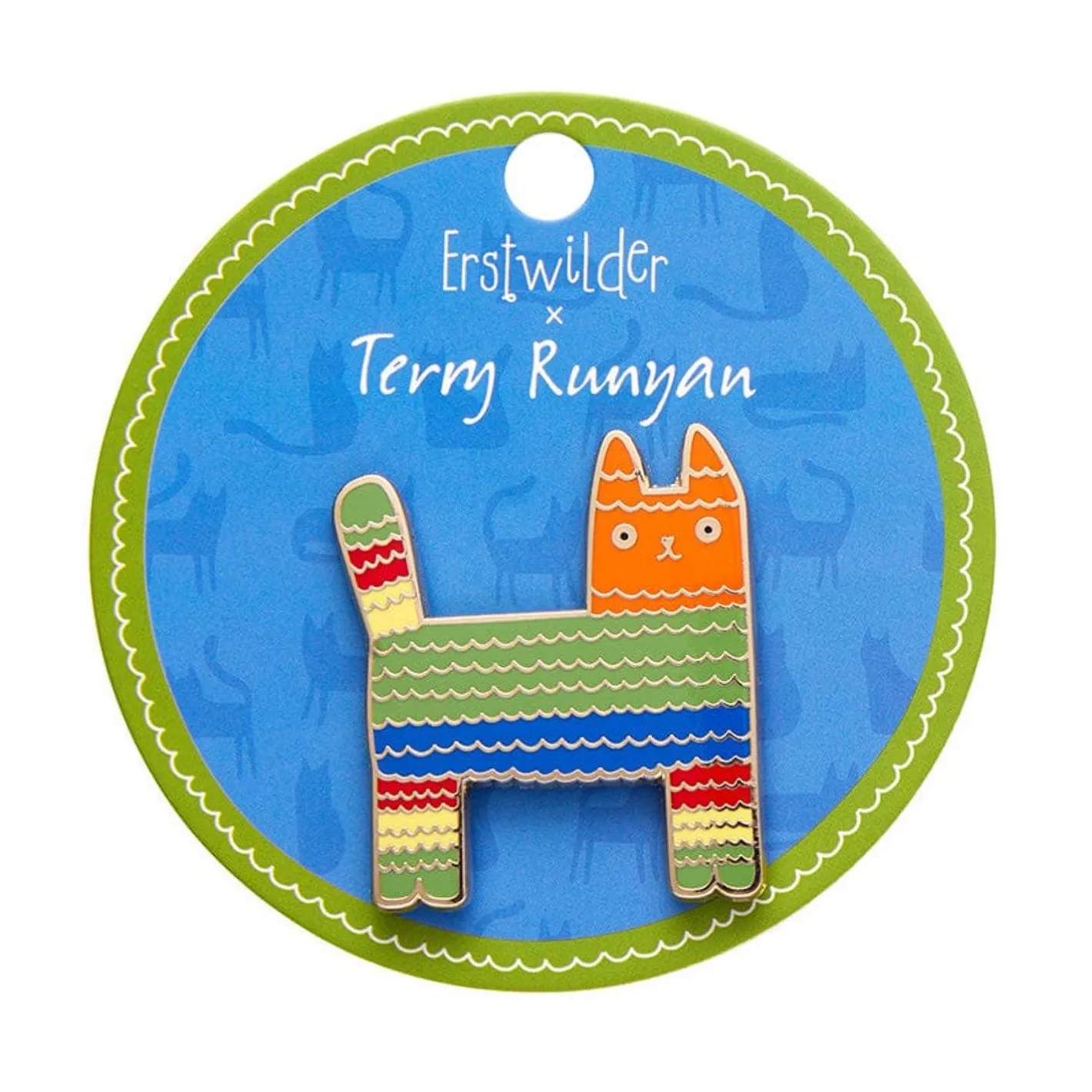 Erstwilder Pinata Cat Enamel Pin^ Enamel Pins