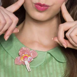 Erstwilder Pink Boronia Brooch^ Brooches