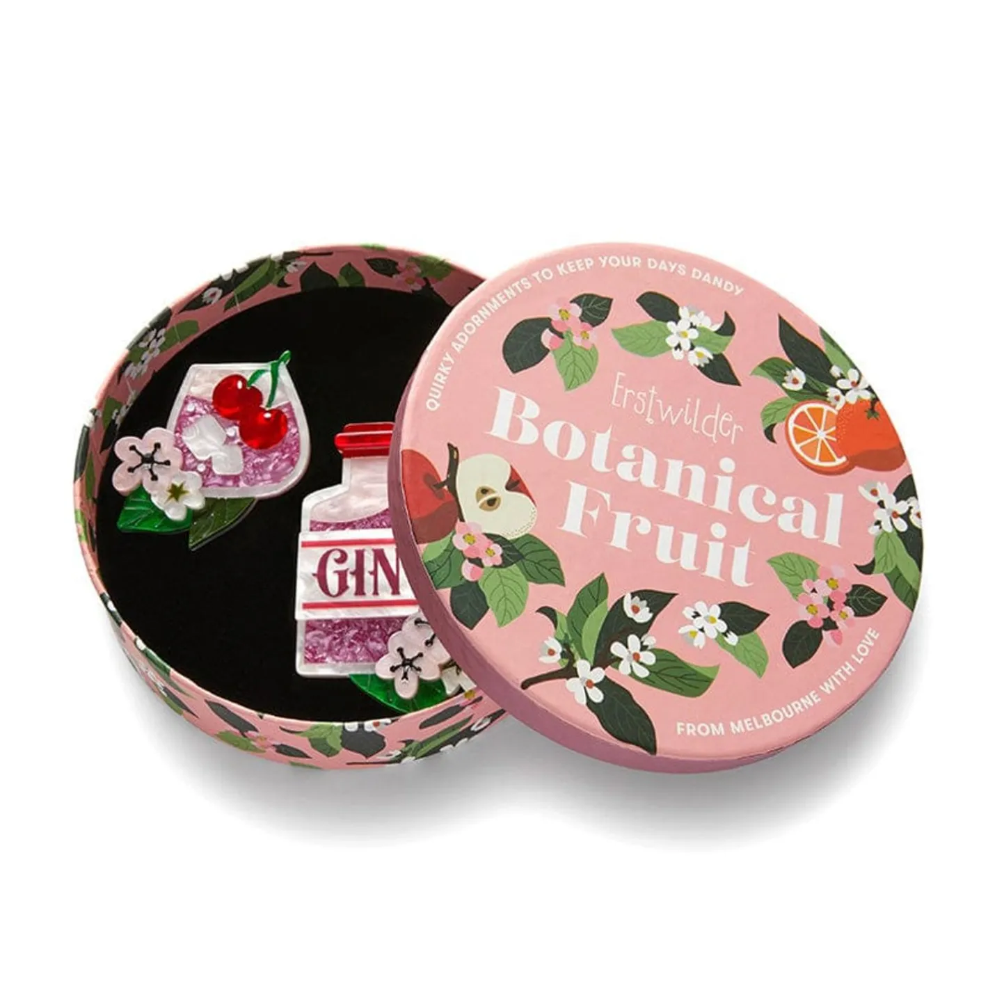 Erstwilder Pink Gin Party Brooch Set^ Brooches