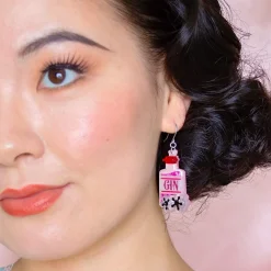Erstwilder Pink Gin Party Drop Earrings^ Earrings