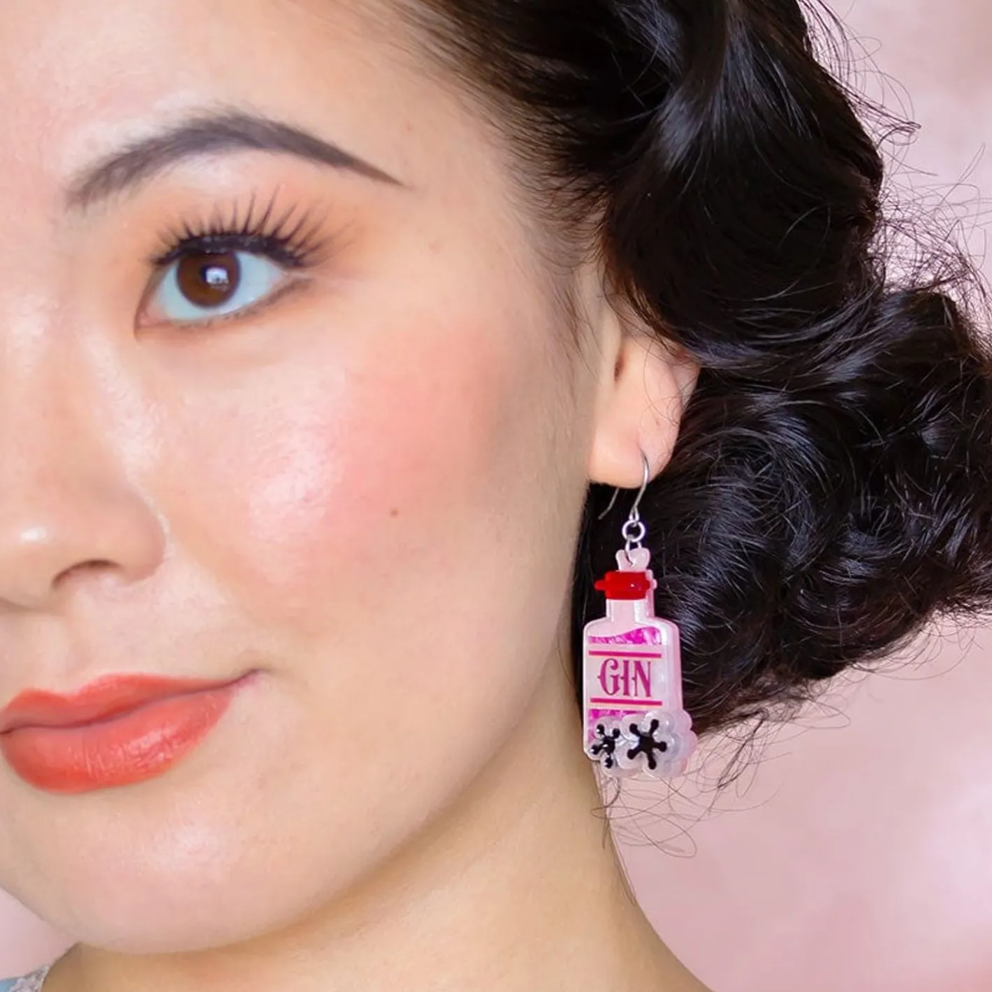 Erstwilder Pink Gin Party Drop Earrings^ Earrings
